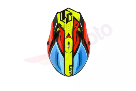 Just1 J38 Blade rood/blauw/geel/zwart motor cross/enduro helm M-5