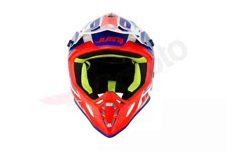 Capacete Just1 J38 Blade azul/vermelho/branco M para motociclismo de cross/enduro-3