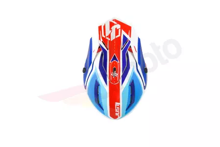 Capacete Just1 J38 Blade azul/vermelho/branco M para motociclismo de cross/enduro-5
