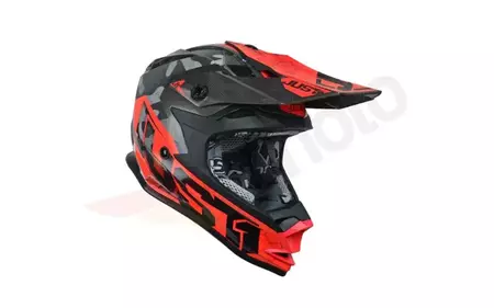 Just1 J32 Kids Pro Swat rosso fluo YM casco moto cross/enduro-2