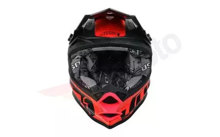 Just1 J32 Kids Pro Swat rosso fluo YM casco moto cross/enduro-3