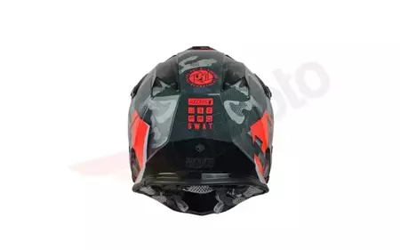 Just1 J32 Kids Pro Swat fluo röd YM motorcykel cross/enduro hjälm-4