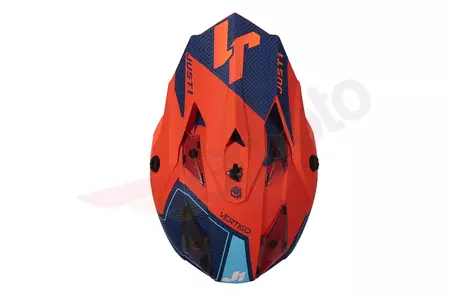 Just1 J32 Kids Vertigo blauw/fluoranje YL motorcross/enduro helm-4