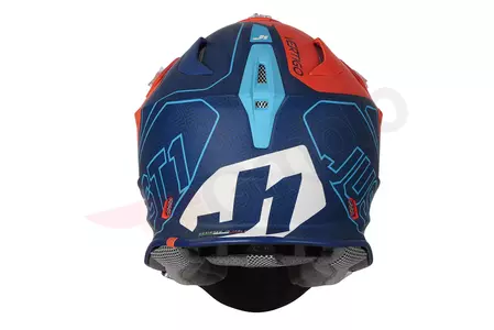 Just1 J18 Vertigo sininen/valkoinen/fluo-oranssi matta XL moottoripyöräcross/enduro kypärä-5