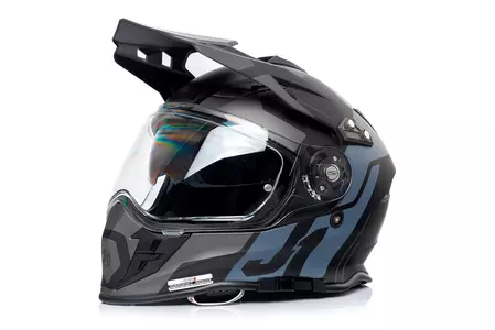 Just1 J34 Pro Tour casco moto enduro titanio/negro M-2