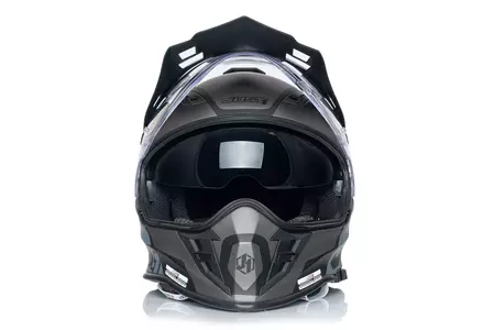 Kask motocyklowy enduro Just1 J34 Pro Tour titanium/black M-4