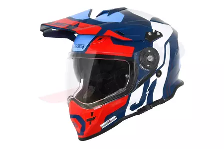 Just1 J34 Pro Tour rouge/bleu S casque moto enduro - KASORI1156