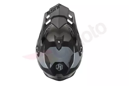 Casco moto enduro Just1 J34 Pro Tour titanio/negro XL-5