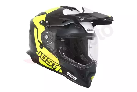 Just1 J34 Pro Tour fluo geltonas/juodas L enduro motociklininko šalmas-2