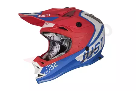 Casco Just1 J32 Kids Vertigo azul/blanco/rojo YL moto cross/enduro - KASORI1195