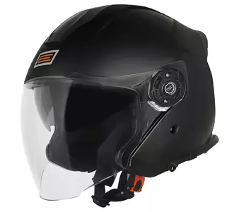 Origine Palio 2.0 capacete aberto para motociclistas preto sólido mate L-1