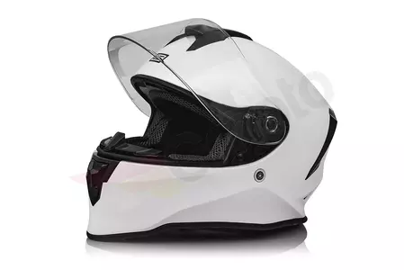 Origine Dinamo solid white gloss L integral motorbike helmet-1