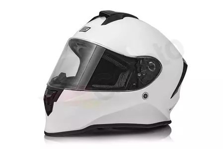 Origine Dinamo solid white gloss L integral motorbike helmet-2