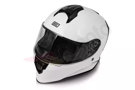 Origine Dinamo solid white gloss L integral motorbike helmet-6