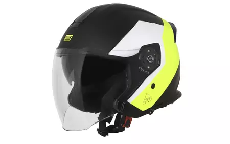 Origine Palio 2.0 Techy giallo fluo/nero casco moto aperto S-1