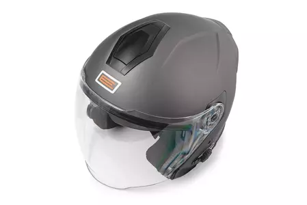 Origine Palio 2.0 + BT titânio sólido mate capacete aberto de motociclista L-6