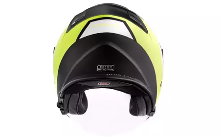 Origine Palio 2.0 Techy amarillo fluo/negro XS casco de moto abierto-4