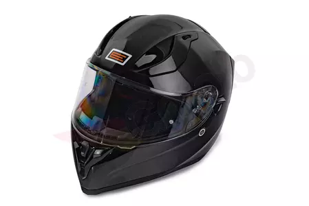 Origine Strada jednobojna crna sjajna XS motociklistička kaciga koja pokriva cijelo lice-4