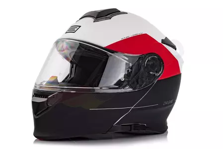 Origine Delta Basic Virgin rojo/negro/titanio mate L casco moto mandíbula-2