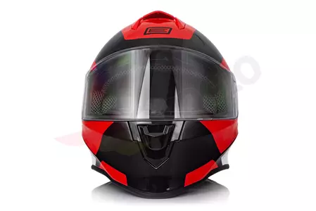Origine Dinamo Bolt rød/sort blank integreret motorcykelhjelm L-5