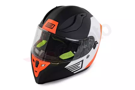 Origine Strada Layer orange/blanc/noir mat S casque moto intégral-4