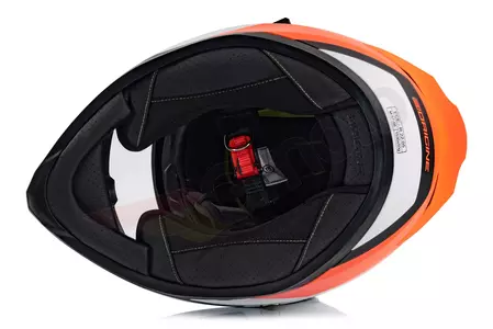 Origine Strada Layer orange/blanc/noir mat S casque moto intégral-5