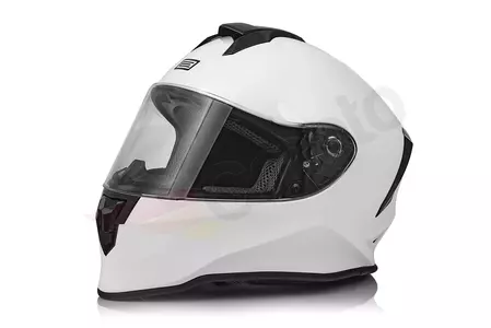 Origine Dinamo Kids casco da moto integrale YS bianco solido lucido-2