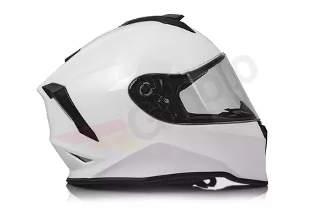 Origine Dinamo Kids casco da moto integrale YS bianco solido lucido-3