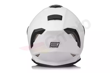 Origine Dinamo Kids casco da moto integrale YS bianco solido lucido-4