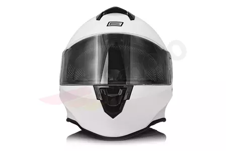 Origine Dinamo Kids casco da moto integrale YS bianco solido lucido-5