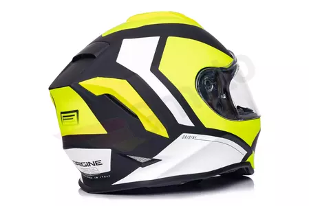 Capacete integral de motociclista Origine Dinamo Kids Bolt amarelo fluo/preto mate YS-2