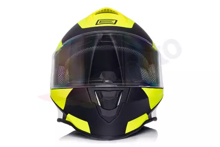 Capacete integral de motociclista Origine Dinamo Kids Bolt amarelo fluo/preto mate YS-3