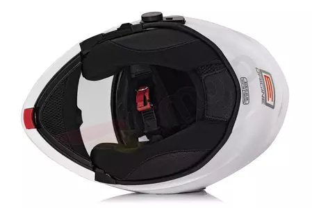 Origine Delta + BT casco da moto a mascella L solido bianco lucido-5