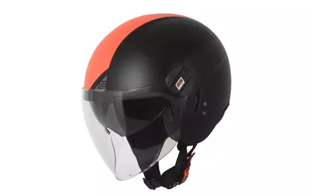 Origine Alpha Next casco moto open face rosso fluo/nero mat XS - KASORI295