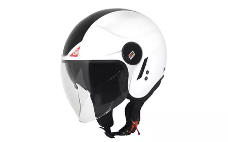 Origine Alpha Next offenes Gesicht Motorradhelm schwarz/rot/weiß fluo L - KASORI304