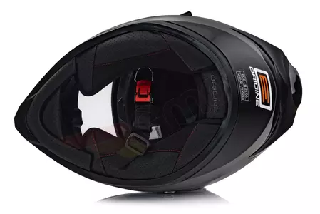 Origine Strada casco da moto integrale XL nero solido lucido-5