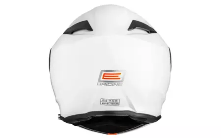 Origine Delta Basic casco da moto XS solido bianco lucido-4