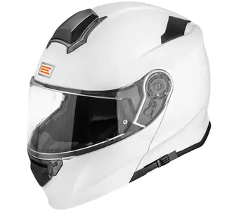 Capacete de motociclista Origine Delta Basic branco sólido brilhante S maxilar - KASORI827
