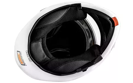Origine Delta Basic casco da moto a mascella L solido bianco lucido-5
