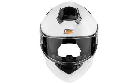Origine Delta Basic Basic solid alb lucios XL cască de motocicletă cu mandibulă pentru motociclete-3