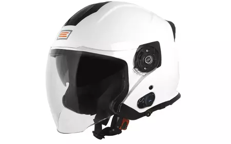 Origine Palio 2.0 + BT blanco sólido brillante XS casco de moto abierto - KASORI875