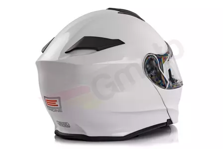 Origine Delta + BT cască de motocicletă cu mandibulă XS solidă albă lucioasă pentru motociclete-3