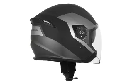 Origine Palio 2.0 + BT Eko preto/titânio mate capacete aberto de motociclista L-2
