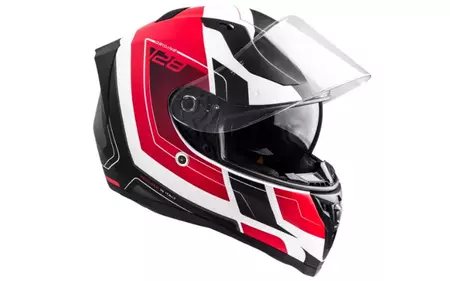 Origine Strada Advanced casco integrale da moto rosso/bianco opaco XL-2