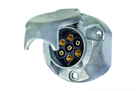 Stopcontact 12V 7-polig aluminium - 51305220