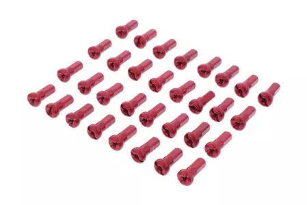 Aluminijaste sprednje kolesne bradavice rdeče barve 36 kosov.