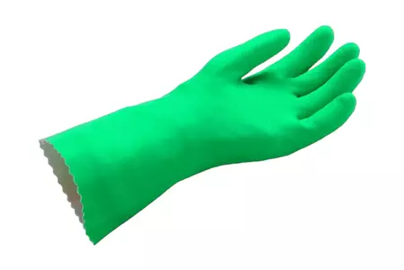 Guantes de trabajo de nitrilo verde talla 10
