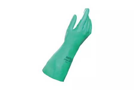 Nitrilové pracovní rukavice zelené velikost 9-1