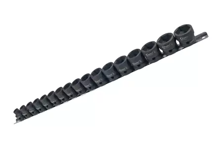 1/2 hüvelykes 8-24 mm-es hatszögletű ütvecsavaros dugókulcsok készlete 17 rövid alkatrész
