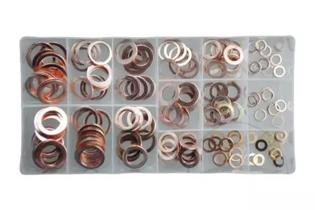 Conjunto de anilhas de vedação em cobre 150 pcs.